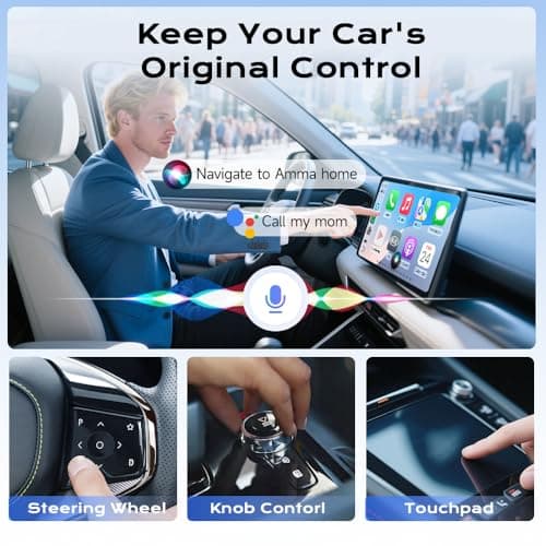 Carlinkit Mini Ultra Wireless CarPlay & Android Auto Adapter - Plug & Play Dongle for iPhone & Android, Convert Wired to Wireless, USB-A/USB-C Fast Connection, Compatible with OEM Wired Cars - Thumbnail 5