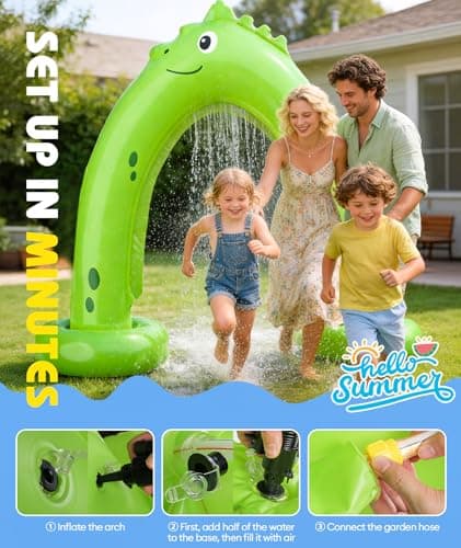 Octaplay Sprinkler for Kids, Outdoor Water Toys for Kids 3-5 4-8, Inflatable Kids Sprinklers for Yard, Summer Splash Sprinkler Water Fun Toys Gifts for Boys Girls - Thumbnail 6