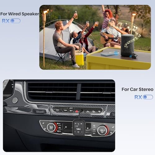 1Mii SafeFly Min+ Bluetooth Transmitter and Receiver,Bluetooth Adapter for Airplane, Supports to 2 AirPods/Headphones,Use with Any 3.5mm Jack on Airplanes, Gym, TVs, Car, Home, Boat(White) - Thumbnail 4