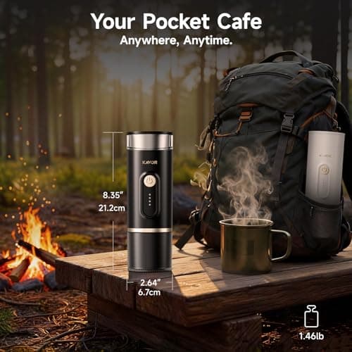 Kavor Portable Espresso Machine, 2-in-1 Travel Coffee Maker - Thumbnail 4