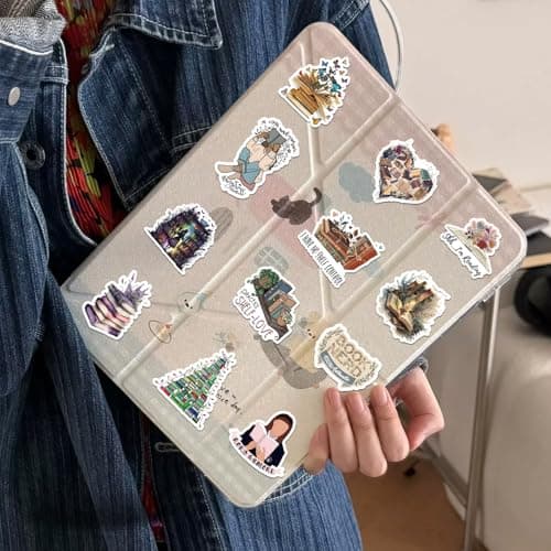 Domierley 100 PCS Book Stickers for Kindle, Bookish Reading Literary Quote Lover for Water Bottles Phone Case Laptops Gifts Decal Decor for Teens Women Adults Book Themed Readers - Thumbnail 5