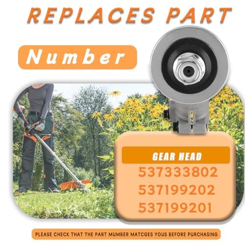 Adorih 537333802 Gear Head Bevel Gear – Compatible with Husqvarna 324LX, 324LDX, 326LS, 326LX, 326L, 525L, 525LST – Replaces 537199202, 537199201 - Thumbnail 2