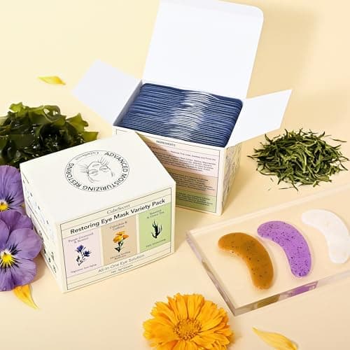 Under Eye Patches For Puffy Eyes and Dark Circles, Soothing Hydrating Eye Mask with Calendula, Green Tea, Retinol - Eye Treatment Skincare Gift for Men & Women (30 Pairs) - Thumbnail 3