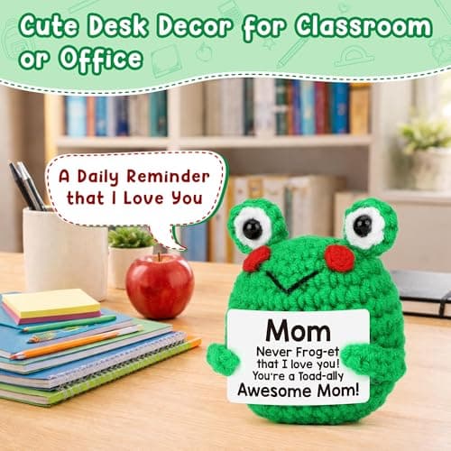 Positive Frog Gifts for Mom from Daughter Son, Mom Christmas Birthday Gifts - Thumbnail 5