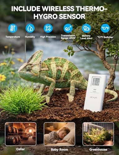 AIR ALFA 4900FT WiFi Smart Weather Stations Wireless Indoor Outdoor, LoRa Based Wireless Weather Station with 7-in-1 Solar Sensor, Thermo-Hygro Sensor, Bird Spike, CSV Export for Home, Garden, Farm - Thumbnail 6