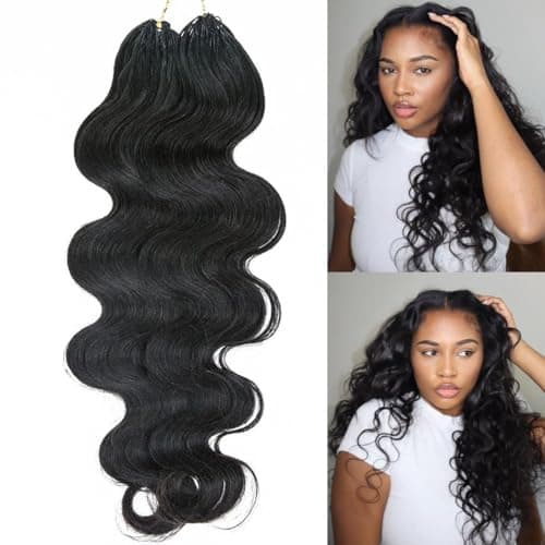 YWIGS Pre-Separated Human Crochet Hair for Miracle Knots 50 Strands 14" NC - Image 1