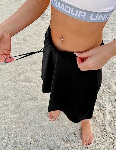 Fulbelle Athletic Skort for Women, Golf Skirts for Women High Waisted Sports Running Tennis Skirts with Pockets Black X-Large - Thumbnail 4