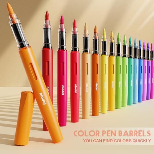 Niodel 36 Packs Acrylic Paint Markers, Multi-Surface Paint Pens for Rock Painting, Glass, Wood, Canvas, Fabric, Art Supplies for Fathers July 4th, Halloween Decorations Painting Holiday Craft Gifts - Thumbnail 5