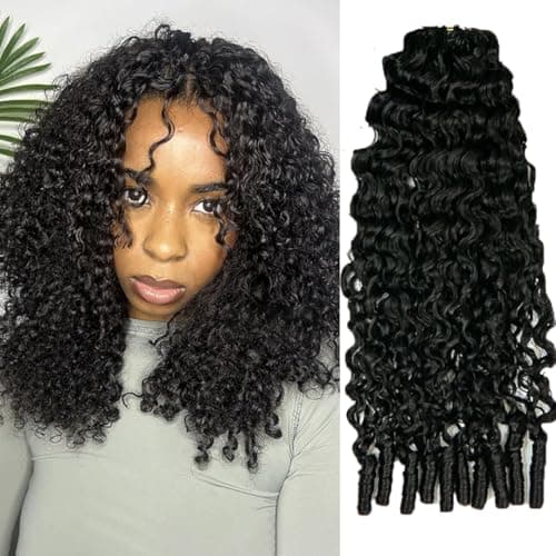 YWIGS Miracle Knots Human Crochet Hair Burmese Curly 18" NC 100 Strands
