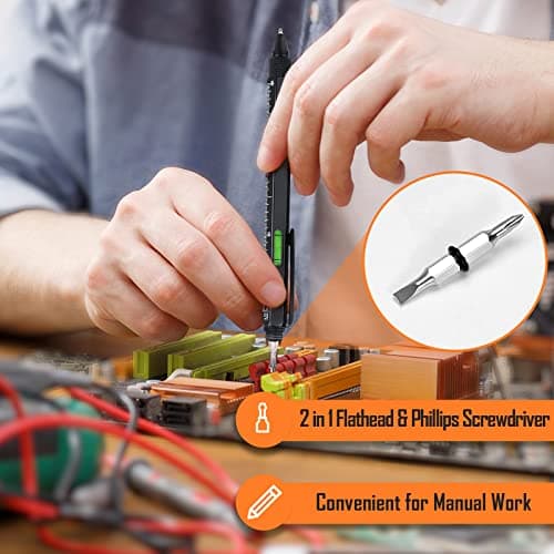 WEARXI Gifts for Men 9 in 1 Multitool Pen, Fathers Day Dad Gifts from Daughter Son, Birthday Gift for Men/Boyfriend Mens Gift for Dad/Him/Husband, Cool Gadgets, Camping Accessories - Thumbnail 6