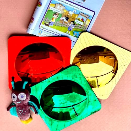 WTLSJMING 3 Pcs Sensory Wall Mirror | Acrylic Bubble Mirror | for Wall Decoration Sensory Toys | for Kids Classroom Home -Sensory Room Decor | Visual, Tactile Stimulation (3, red+Yellow+Green) - Thumbnail 5