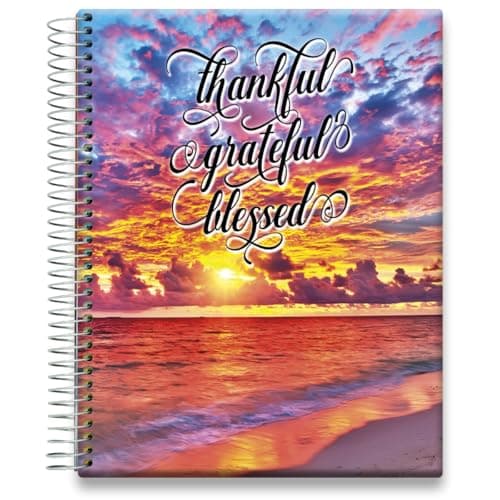 Tools4Wisdom Planner 2026-2027 - Dated April 2026-2027 June - Weekly Monthly Daily Academic Year Calendar with Stickers, Tabs, Pocket & Thick Paper - Spiral Bound 8.5x11 Hardcover - A6J7 - Warm Sunset wQuote - Image 1