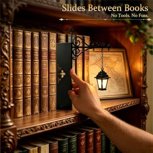 Neliangia Library Lantern-Decorative Bookshelf Lighting,Fantastic Shelf Decor Lamp with Warm LED Nightlight,Miniature Hanging Shelf Lamp,Portable Mini Bookshelf Lamp for Literary Lovers (3 PC) - Thumbnail 5