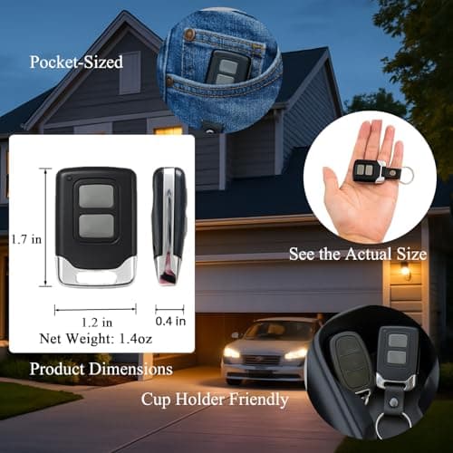 Replacement for Genie & Overhead Door Garage Door Opener Remote G3T-R G3T-BX G3T-A,only Compatible with All Intellicode Genie Overhead Garage Openers from 1995 - Thumbnail 5