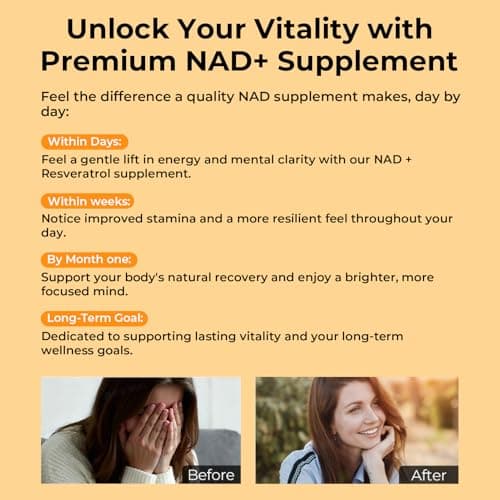 OxyEnergy NAD Supplement 1550 mg-Daytime Nicotinamide Riboside + Nighttime L-Tryptophan with Resveratrol, Glutathione, PQQ, 24-Hour Nonstop Energy, Anti-Aging & Cellular Renewal, 28 Packets - Thumbnail 5
