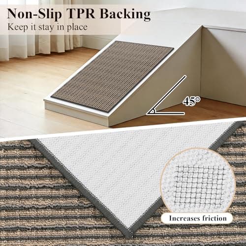 U'Artlines Kitchen Rugs and Mats Set of 2, Non Skid Washable Multicolored Farmhouse Kitchen Mats for Floor, Absorbent and Stain Resistant Floor Mat for Laundry, Sink Decor 20x32+20x59(Brown) - Thumbnail 6