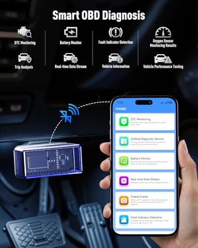 UTRAI Jump Starter with Air Compressor,8000A Portable Car Battery Jump Starter for All Gas/12L Diesel,150PSI Tire Inflator with Auto Shut-Off,160W DC Output, 2000LM Light,OBD2 Scanner - Thumbnail 6