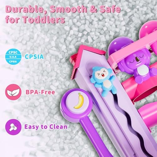Musical Toddler Toys for 1 2 3 Years Old, Educational Baby Toys 12-18 Months with Bilingual Toddler Learning, Interactive Toys for 1 Year Old Girl, Christmas Birthday Gift for 1 Year Old Girl (Purple) - Thumbnail 6