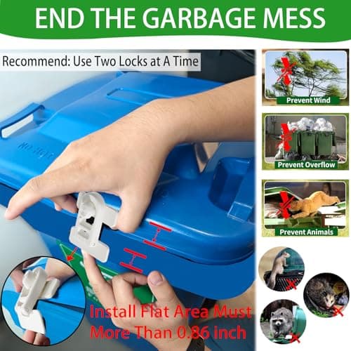 Bstsilver 2-Pack Fridge Lock Baby Proofing for Cabinet Door Drawer Freezer Oven Cupboard Kitchen Closet RV, French Refrigerator Latch Petproof Child Safety for Toddler Cat, Upgrade Adhesive, No Drill - Thumbnail 6