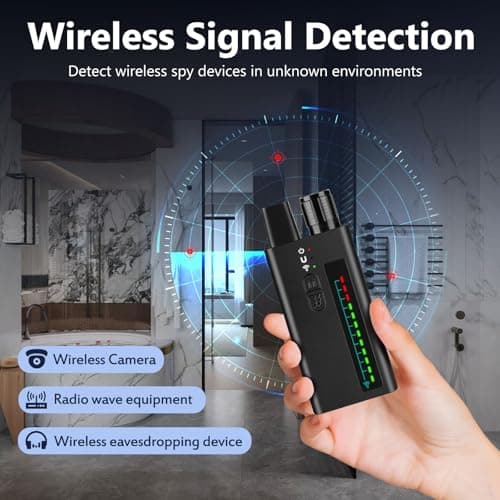 FOWARD GAUSS Hidden Camera Detector, Anti-Spy Detector, Listening Device Detector, Camera Finder, FG9 Plus Professional Privacy Protector - Thumbnail 5