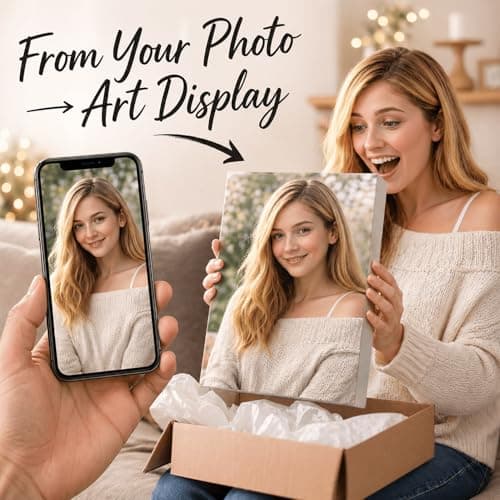 Custom Canvas Prints Personalized with Your Photo for Graduation & Fathers Gifts, Ships Next Day Ready to Hang, Made in USA - Ideal for Wedding, Baby, Family & Pet Memorial Gift (Framed 11x14 Inch) - Thumbnail 2