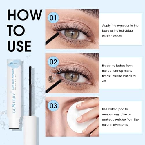 GEMERRY Lash Remover for Lash Extensions 5ml - Thumbnail 5