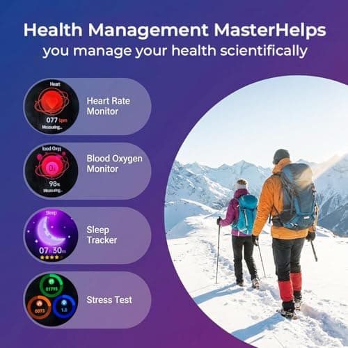 lipaux Smart Watch for Women, 1.7in AMOLED Ultra-Clear 110+ Sport Modes Smartwatch, Fitness Tracker with Heart Rate/Sleep/SpO2 Monitor, IP68 Waterproof, Answer/Make Call for Android and iPhones - Thumbnail 3