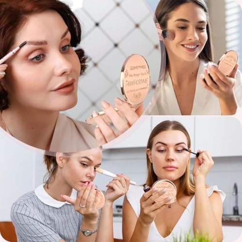 Atarvana Compact Mirror Gifts for Mom with Gift Box, Rose Gold Compact Mirror for Mother, Mother-in-Law, Step Mother| Birthday, Mothers Day, Christmas, from Daughter, Son - Thumbnail 6