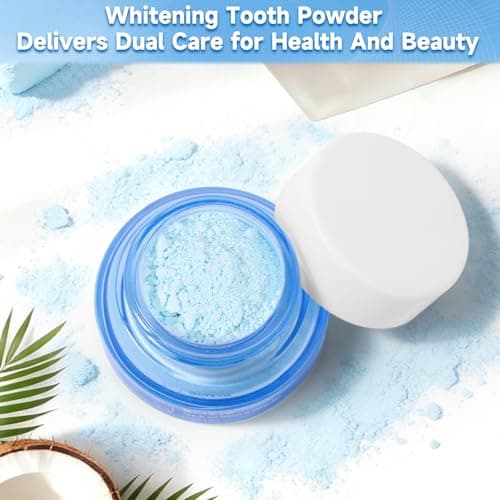 Teeth Whitening Powder,Removes Stains with No Sensitivity,Enamel-Safe Toothpaste Whitening Powder for Coffee,Tea,Food,and Tobacco Stains (0.5 Ounce (Pack of 1)) - Thumbnail 2