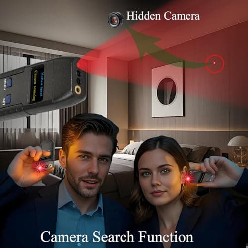 KEULGOUL Hidden Camera Detector, RF Bug Finder & GPS Tracker Detector for Privacy Protection, Portable Device for Office, Hotel, Travel & Car - Thumbnail 5