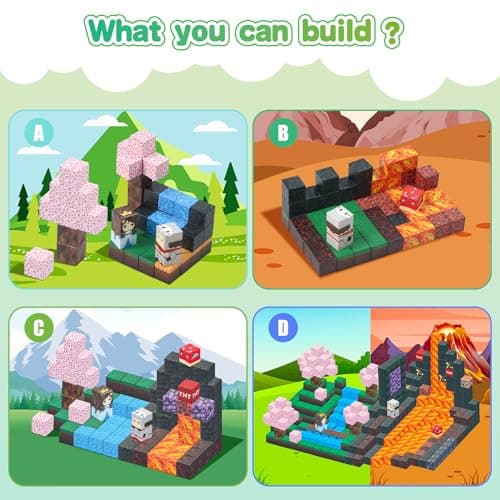 SKTMYY Magnetic Blocks-100PCS Build Magnet Toys Set Magnetic Building Blocks, STEM Sensory 0.98” Magnet Cubes for Kids Toddlers for Boys & Girls Ages 3 4 5 6 7 8 9 10 12 - Thumbnail 5