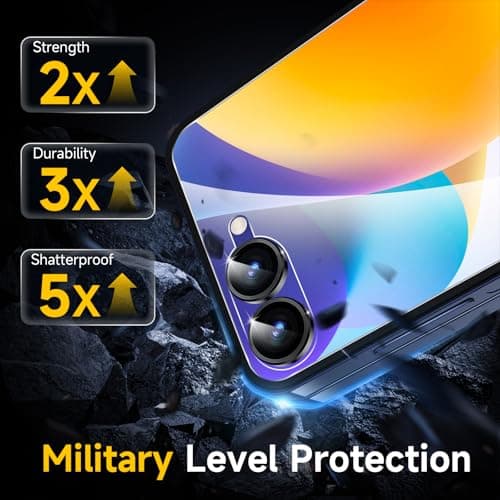 YWXTW EZ Alignment for Samsung Galaxy Z Flip 7 Screen Protector, [Strengthen Crease Test] 4Pcs Inner Soft EPU Film+2Pcs Front Display Tempered Glass+1 Set Camera lens Protector, Anti Scratch - Thumbnail 4