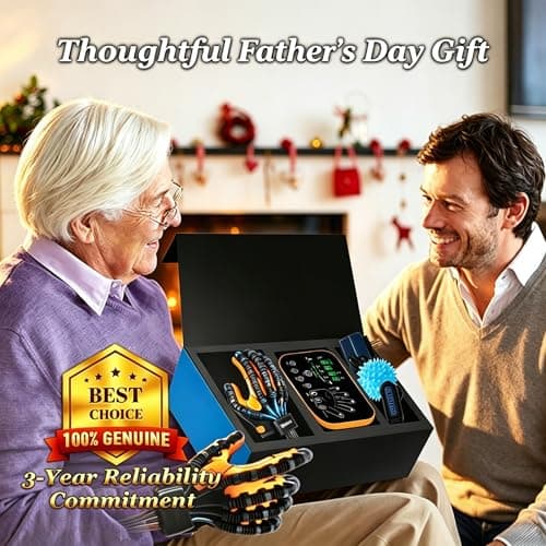 YIOCHOS 9th Gen Hand Rehabilitation Robot Gloves, Stroke Recovery Hand Therapy Equipment, 4 Modes Mirror Training, Finger Exerciser for Arthritis & Hemiplegia(Left Hand, XL) - Thumbnail 2