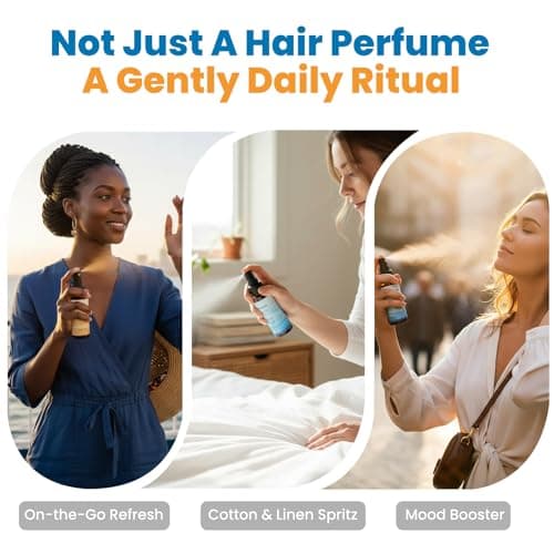 Ozenture Hair Perfume for Women – Fresh & Warm Hair Mist & Body Spray, Citrus Floral & Amber Woody Fragrance for Hair, Wigs & Fabric, Discovery Set 2-Pack Travel Size 1.7 oz - Thumbnail 4