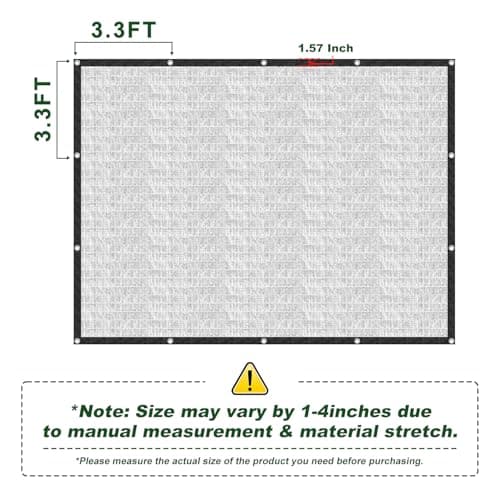Aluminet Shade Cloth, 85% Heat Reflective Tarp for Blocking Sun with Reinforced Stainless Steel Grommets for Pergola Shade Cover, Garden, Cars, Dogs, Greenhouse, 6x8FT - Thumbnail 5