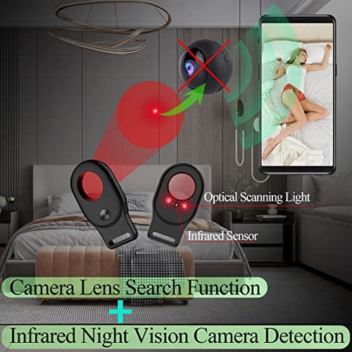 KEULGOUL Hidden Camera Detector, RF Signal Detector, Camera Lens Finder and Magnetic Tracker Detector, Portable Privacy Scanner for Hotel Room, Car, Office, Home and Travel - Thumbnail 5