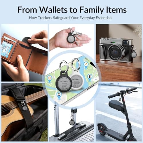 MSEBENT Tracker Tag - 2 Pack [Apple MFi Certified] Bluetooth Trackers Works with Apple Find My (iOS Only) - IP67 Waterproof Item Finders | Track Keys, Wallet, Luggage, Backpack - Thumbnail 5