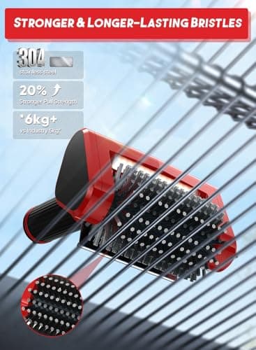 CuLiDing 800 RPM Electric Grill Brush for Outdoor, 2-Speed High Power BBQ Cleaning Tool, 4000mAh Cordless Scrubber with LED Light, Non-Shedding Brush & 2 Scouring Pads for Gas/Charcoal/Weber Grates - Thumbnail 5