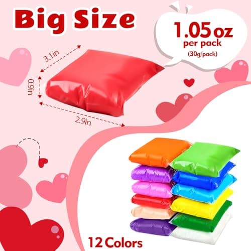 DIY Air Dry Clay Kit Party Favors for Kids-Pack of 1.05-Ounce Modeling Clay Crafts for Kids Ages 3+ Gifts Toys for Girls Boys Birthday Easter - Thumbnail 4