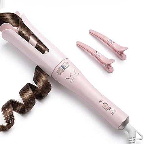 VAV Automatic Rotating Curling Iron for Long/Medium Hair - 1.25" Large Barrel Anti-Tangle Curling Wand,Tangle-Free & Safe Design,Easy to Use Hair Curler (Auto Spin) - Image 1