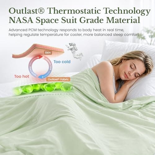 i-baby Outlast® Cooling Blanket Nursery Size, Cooling Comforter with NASA-Inspired Temperature Regulation, Lightweight Summer Cool Blanket for Hot Sleepers & Night Sweats, 40"×60", Forest Green - Thumbnail 2