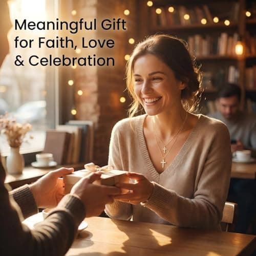 Double Gold Plated Cross Necklace for Women Dainty Layered Cross Pendant Necklaces Adjustable Hypoallergenic Gold Cross Necklace Multi Layer Christian Jewelry Stackable Religious Necklaces Mom Gift - Thumbnail 3
