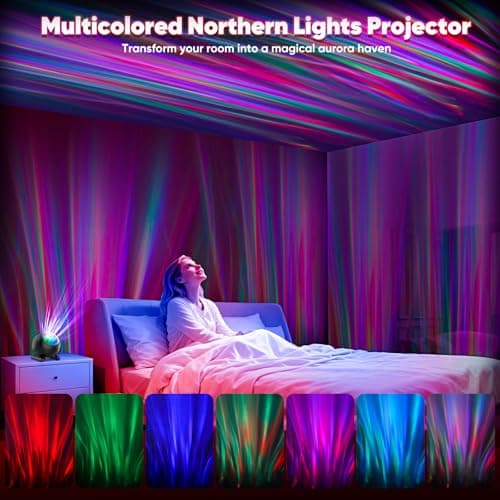Northern Lights Projector, LED Night Light Aurora Projector with Timer and Remote, Room Decor, Gifts for Kids, Adults, Christmas, Birthday - Thumbnail 3