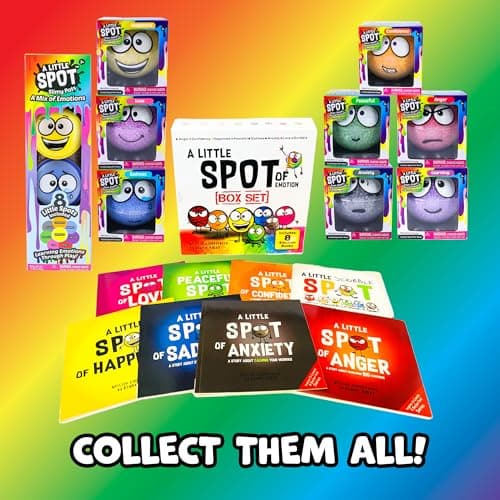 A Little Spot Slimy Pots Toy Set, 8 Different Half Dome Emotions, Small Sensory Toys for Kids, Social Emotional Learning Kids Slime Kit, Ages 3+ - Thumbnail 6