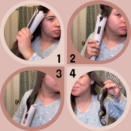 VAV Auto Hair Curler for Long Hair, 1.25-Inch Large Barrel Automatic Curling Iron with 2-Way Rotation for Curls & Waves, Anti-Tangle Rotating Wand for Beginners (Easy to Use) - Thumbnail 3
