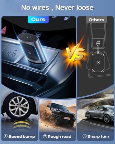 AuroraLink 2-in-1 Mini Wireless CarPlay Adapter for iPhone, 2026 Upgraded Bluetooth Android Auto Dongle Convert Wired to Wireless, Plug & Play, USB & Type C for Apple iOS 10+, Android 11+, 2016+ Cars - Thumbnail 5