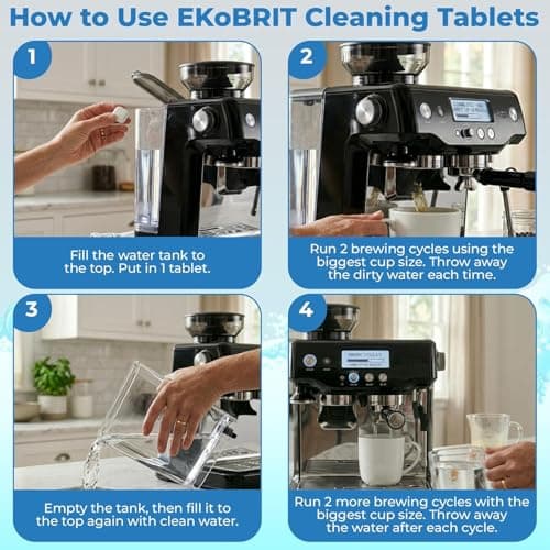 Coffee Machine Cleaner & Descaler Tablets – 24 Count Coffee Maker Cleaning Tablets for Espresso & Drip Machines, Compatible with Keurig, Nespresso, Breville & More - Thumbnail 3