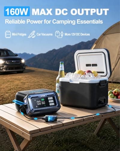UTRAI Jump Starter with Air Compressor,8000A Portable Car Battery Jump Starter for All Gas/12L Diesel,150PSI Tire Inflator with Auto Shut-Off,160W DC Output, 2000LM Light,OBD2 Scanner - Thumbnail 4