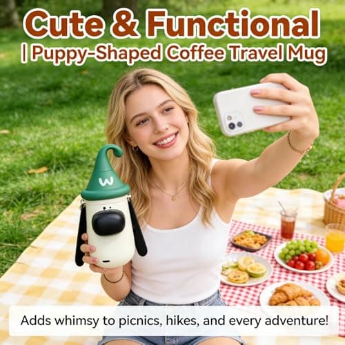 Insulated Water Bottle, 100% Leak-proof Travel Mug | w/baldric & Straw|Silicone Sleeve for Durability | 316 stainless steel cup body | 3-In-1 Lid | Reusable Coffee Travel Mug. (Green) - Thumbnail 2