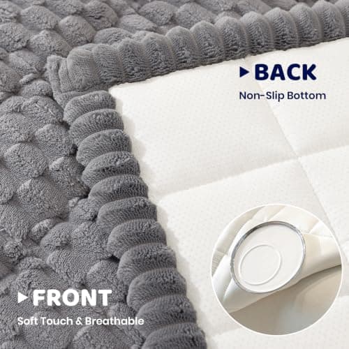 Royhom Couch Cover for Dogs Washable, Soft Thick Pet Couch Covers for Sofa, Pawcart Couch Protector Pet Friendly, Furniture Covers Dog Mat for Couches and Sofas (Grey, 27.6 x 70.9 Inch) - Thumbnail 5